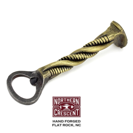 B25 Bottle Opener Hand Forged Iron Wedding Gift