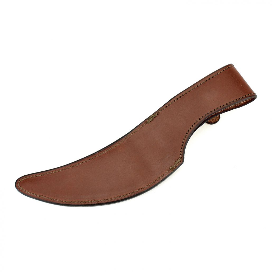 Leather Knife Sheath for Railroad Spike Knives : Brown - Northern Crescent  Iron