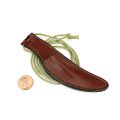 Leather Knife Sheath Necklace Brown